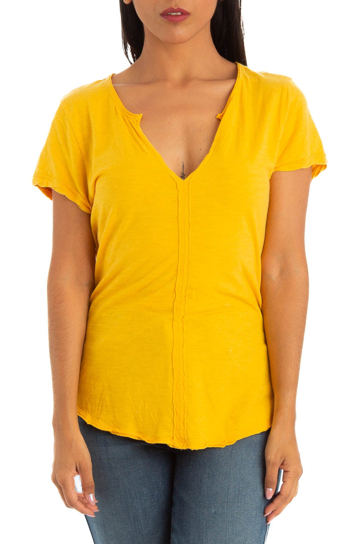 Blusa Pilcro amarillo, detalle – ClosetRehab