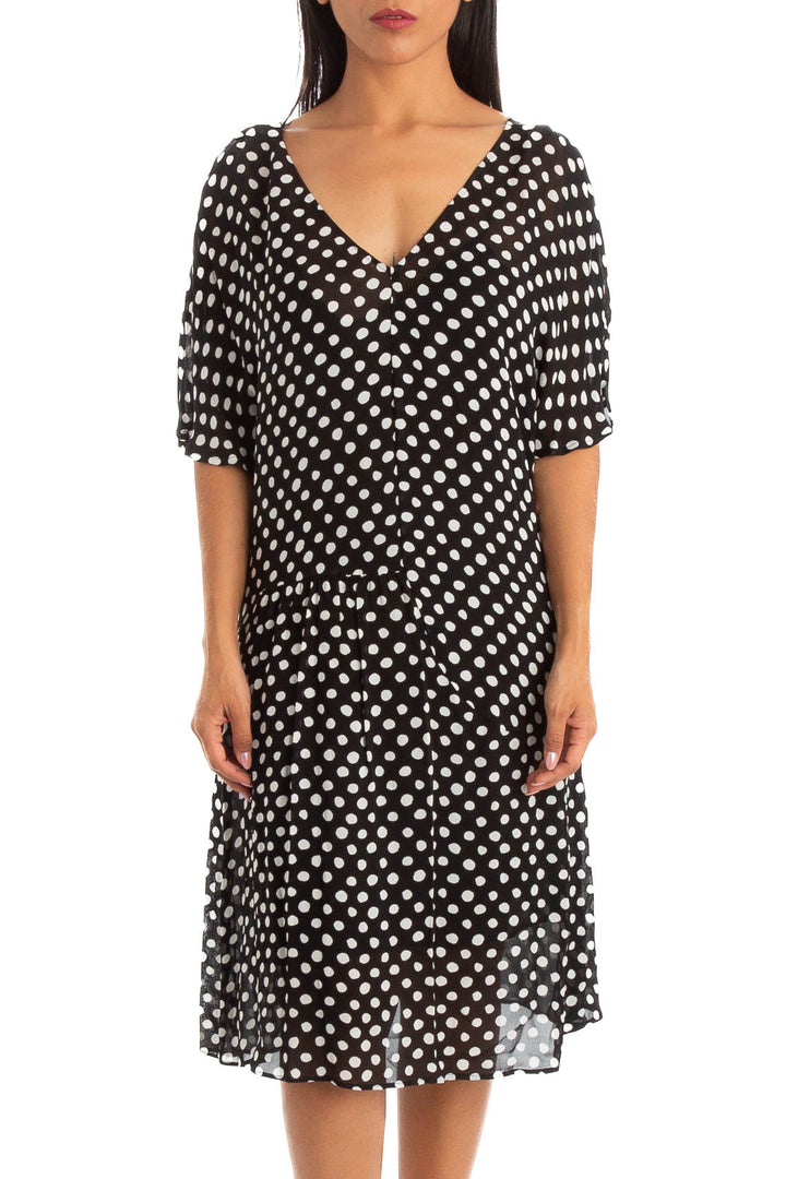 Vestido Bimba y Lola negro, vista frontal – ClosetRehab