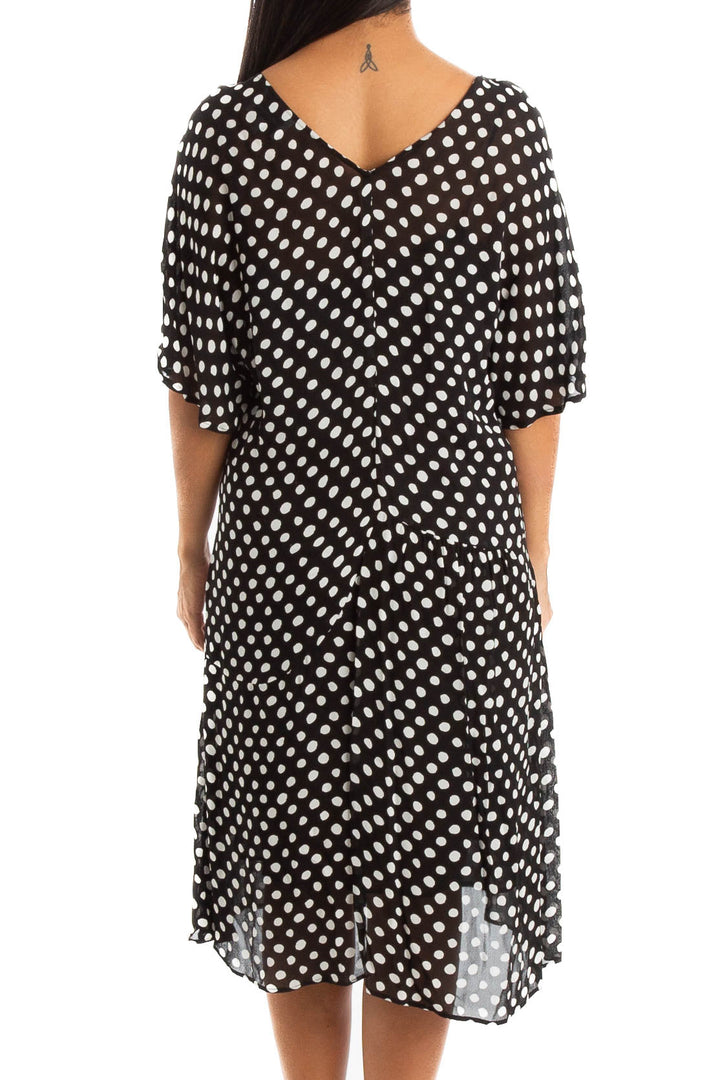 Vestido Bimba y Lola negro, vista lateral – ClosetRehab