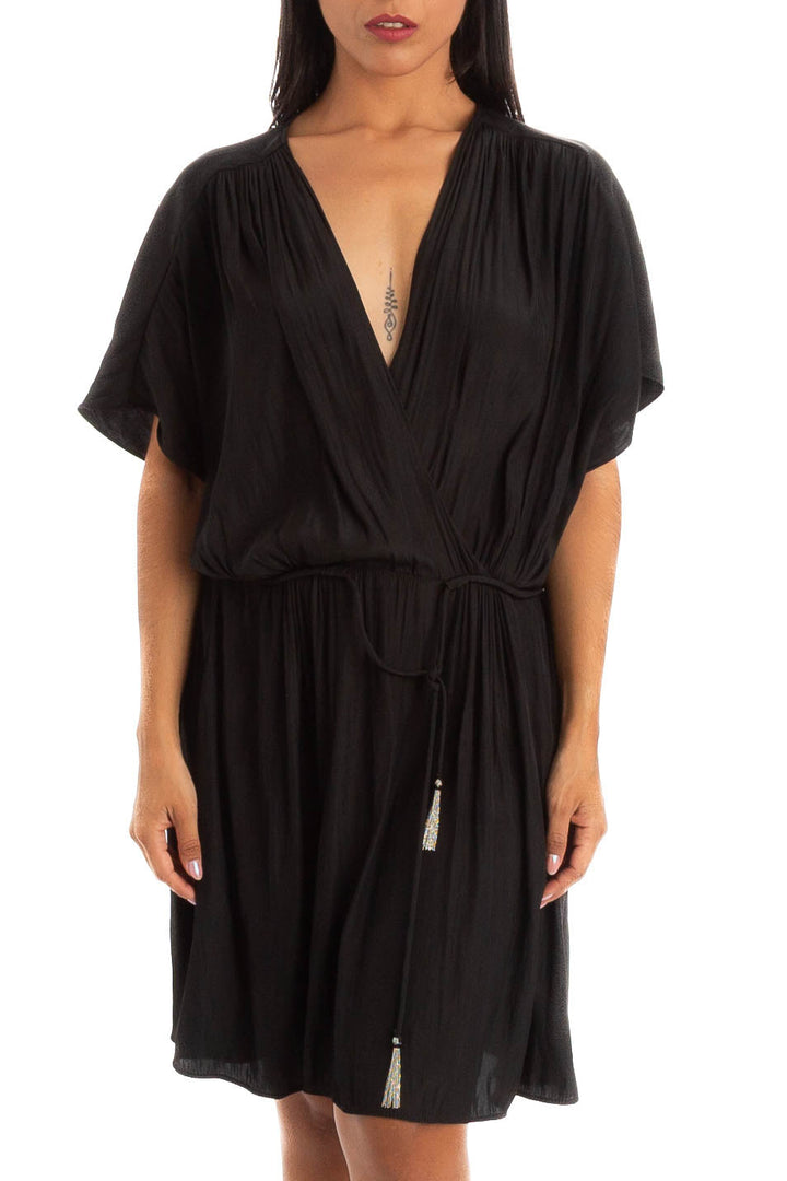 Vestido Rapsodia negro, vista frontal – ClosetRehab