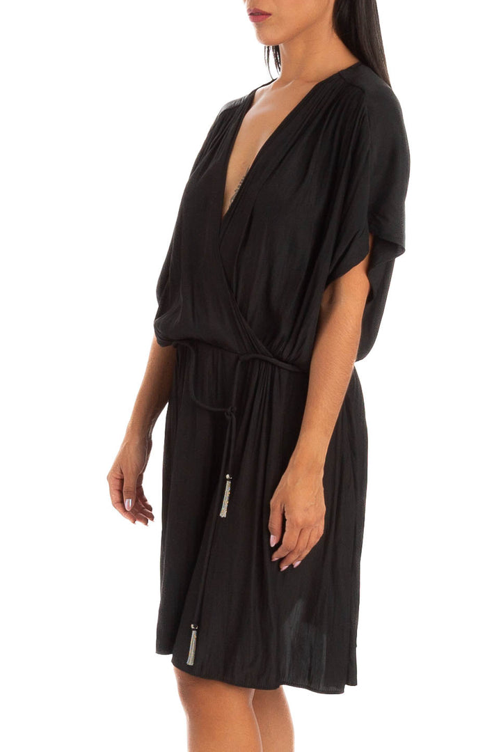 Vestido Rapsodia negro, vista posterior – ClosetRehab