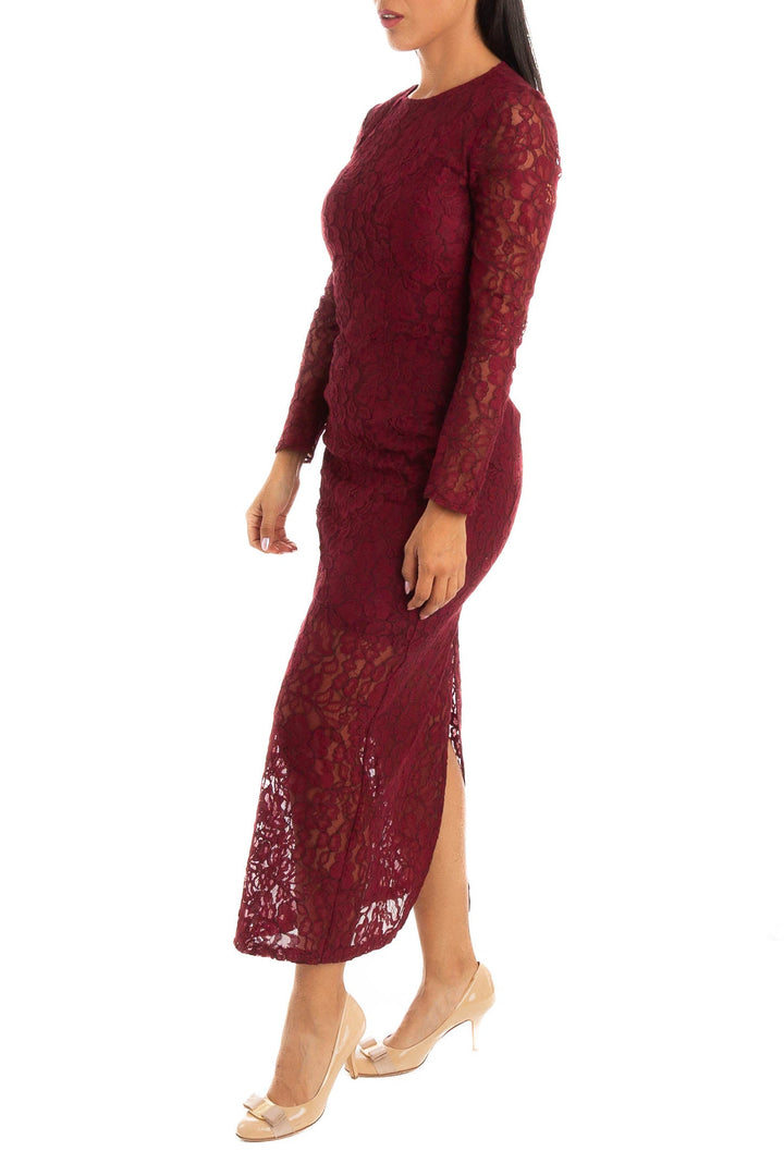 Vestido Cynthia Rowley rojo, vista posterior – ClosetRehab