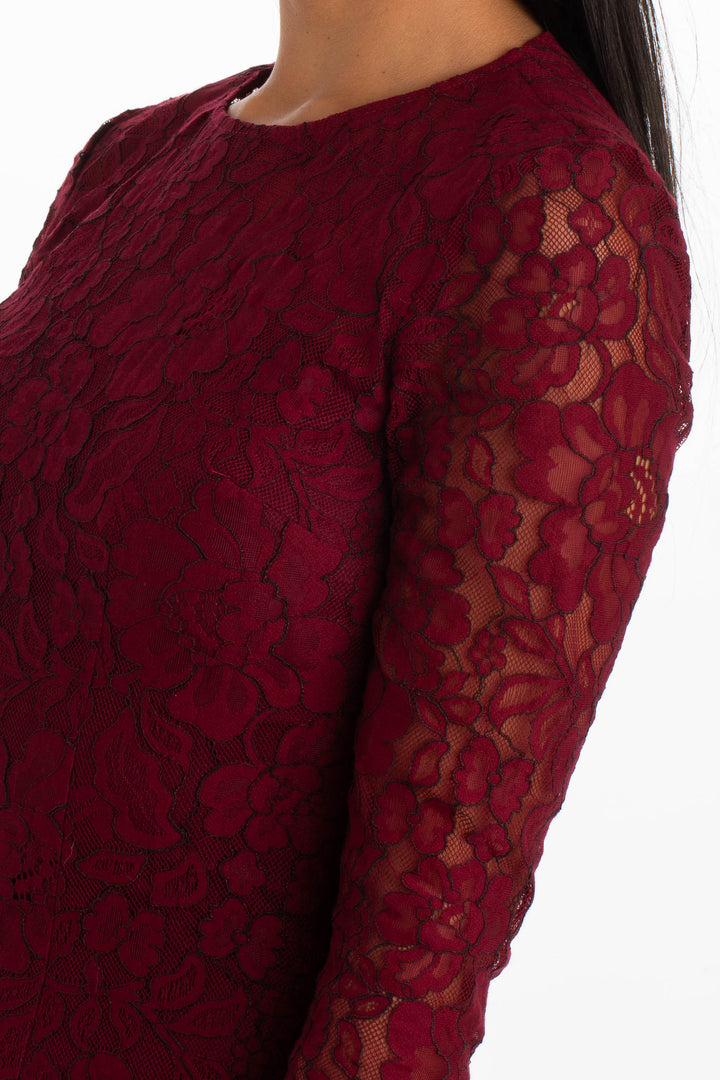 Vestido Cynthia Rowley rojo, detalle 5 – ClosetRehab