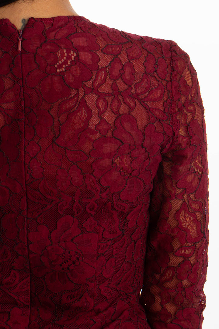 Vestido Cynthia Rowley rojo, detalle 6 – ClosetRehab