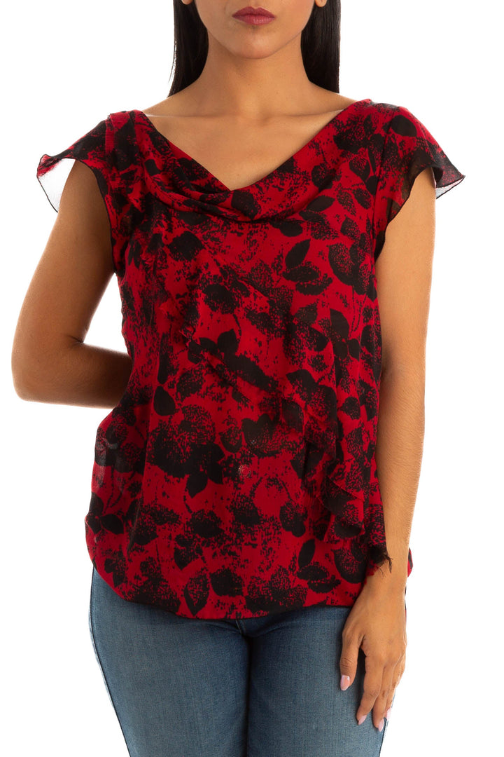 Blusa BCBG Generation rojo, vista frontal – ClosetRehab