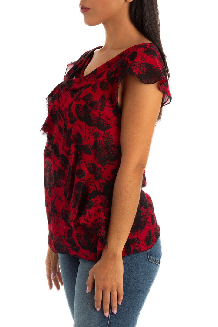 Blusa BCBG Generation rojo, vista posterior – ClosetRehab