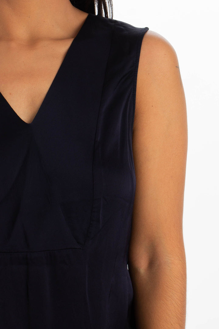Blusa Massimo Dutti azul, detalle – ClosetRehab