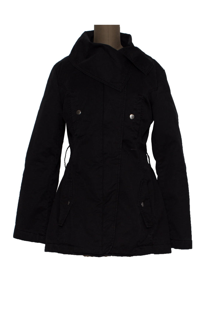 Abrigo Max & Co negro, vista frontal – ClosetRehab