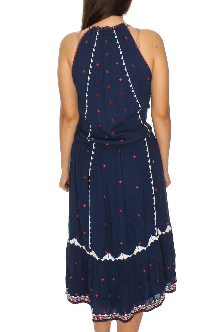 Vestido Parker azul, vista posterior – ClosetRehab