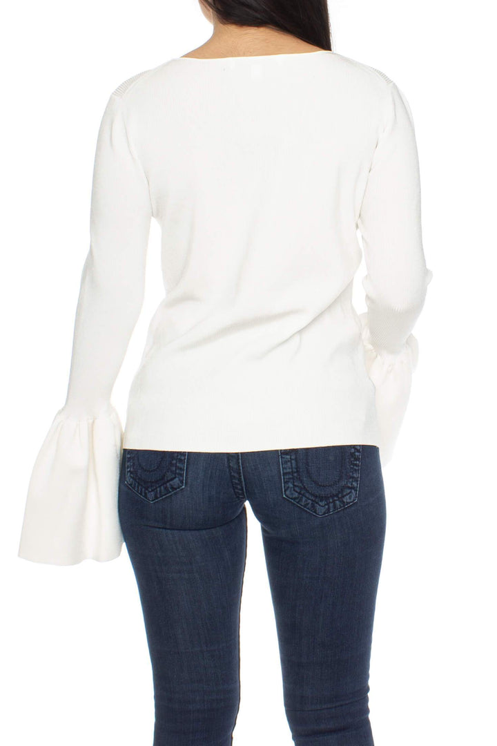 Blusa Elizabeth and James blanco, vista posterior – ClosetRehab