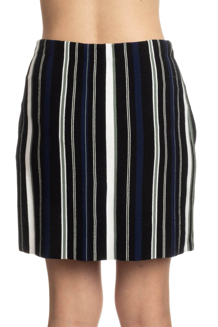 Falda 3.1 Phillip Lim estampado y negro, vista posterior – ClosetRehab