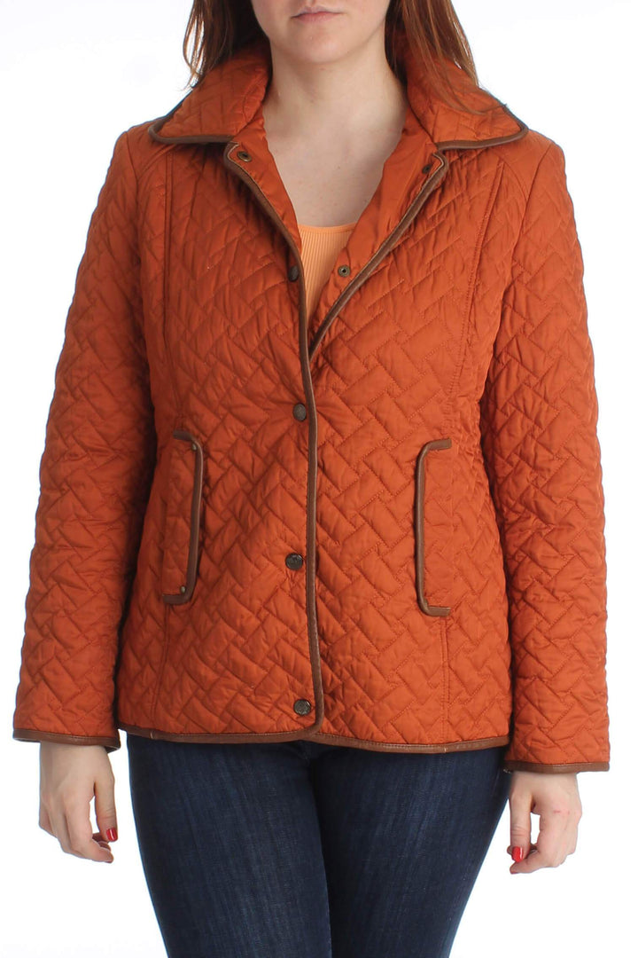 Blusa Cole Haan naranja, vista frontal – ClosetRehab