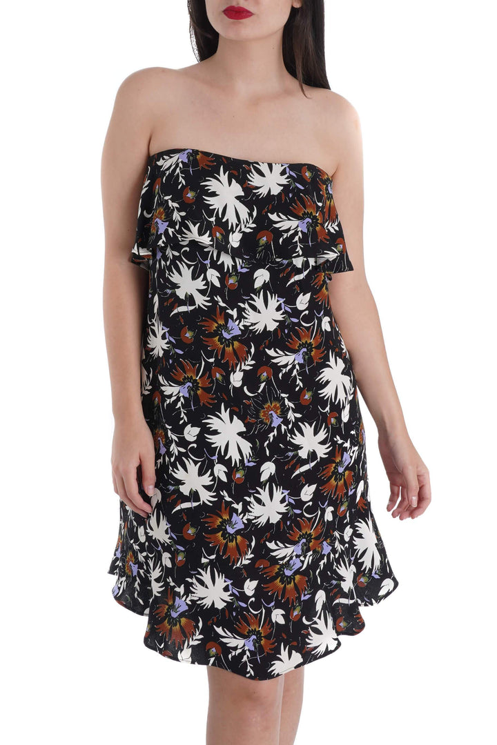 Vestido A.L.C. estampado, vista frontal – ClosetRehab