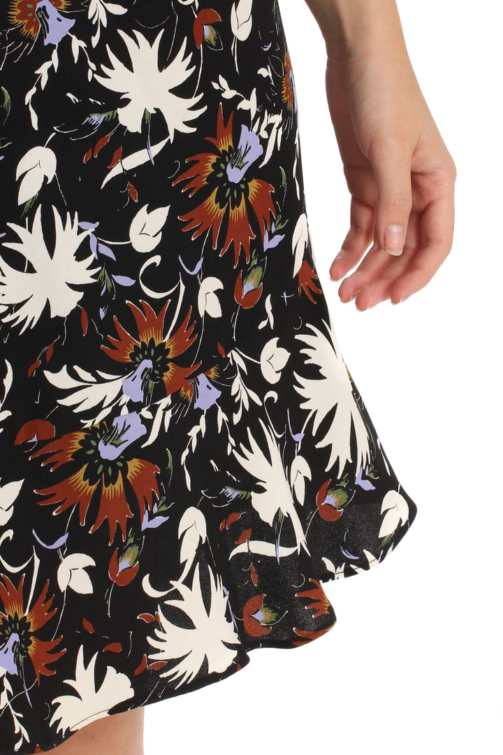 Vestido A.L.C. estampado, vista lateral – ClosetRehab