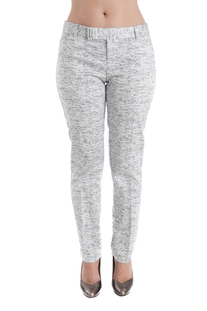 Pantalón Calvin Klein blanco y estampado, vista frontal – ClosetRehab