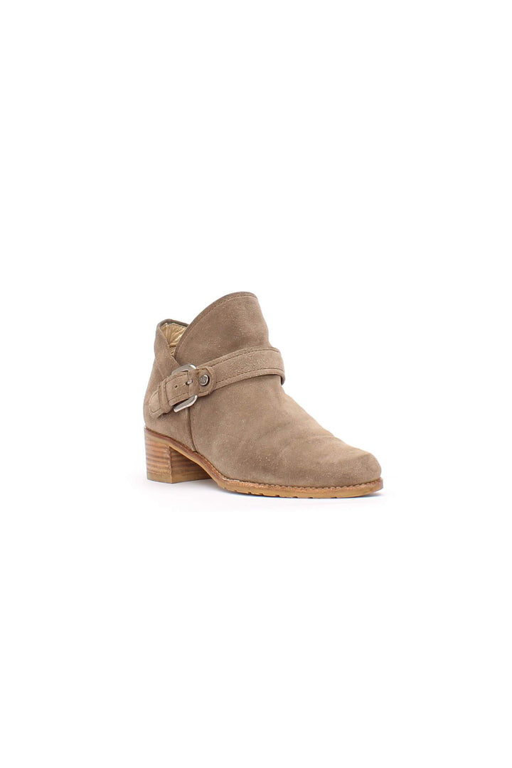 Zapato Stuart Weitzman café, vista posterior – ClosetRehab