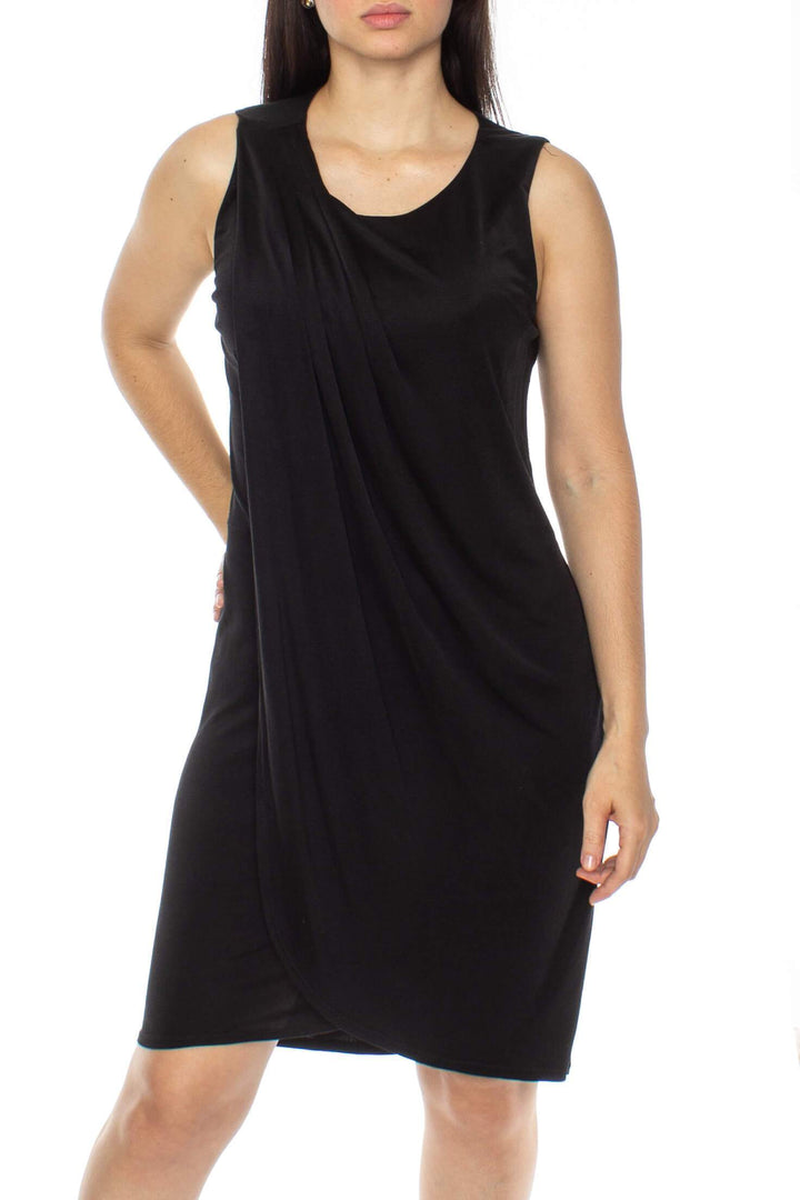 Vestido Barneys New York negro, vista frontal – ClosetRehab