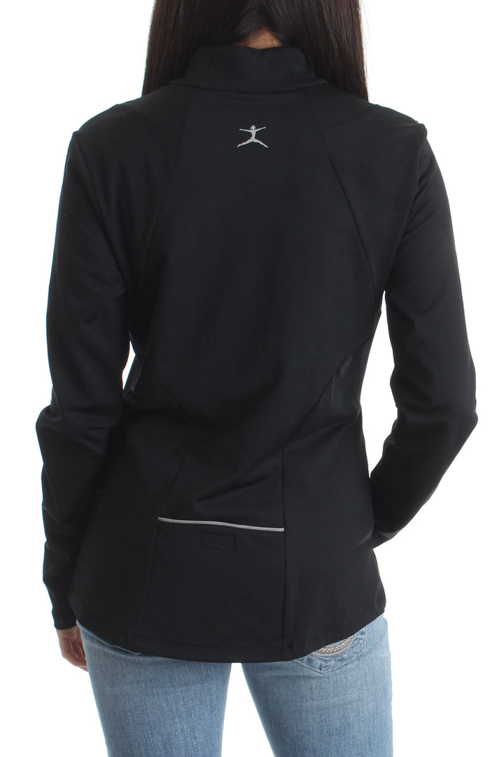 Chamarra Danskin negro, vista posterior – ClosetRehab