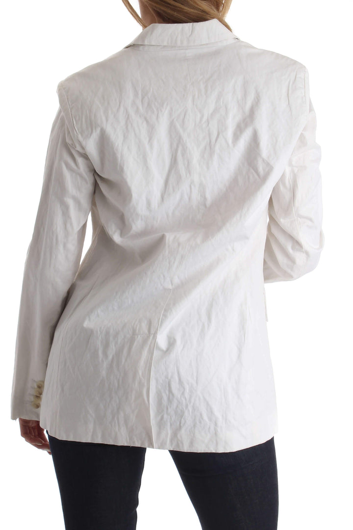 Saco Michael Kors blanco, vista posterior – ClosetRehab