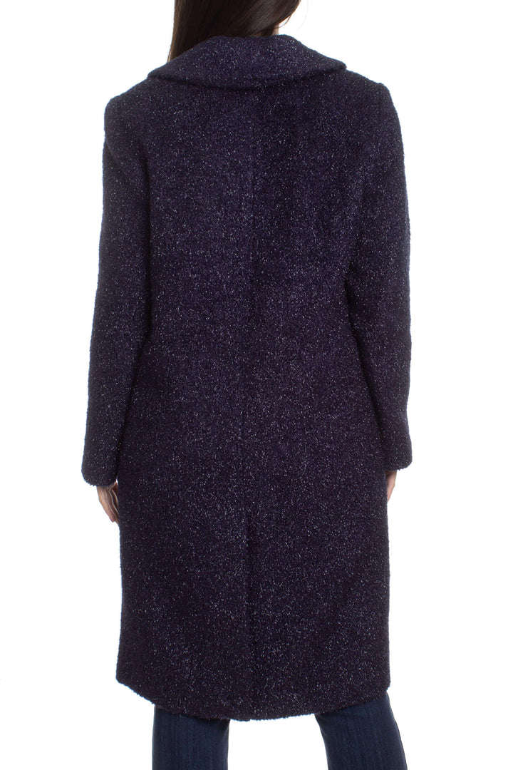 Abrigo Milly morado, vista posterior – ClosetRehab