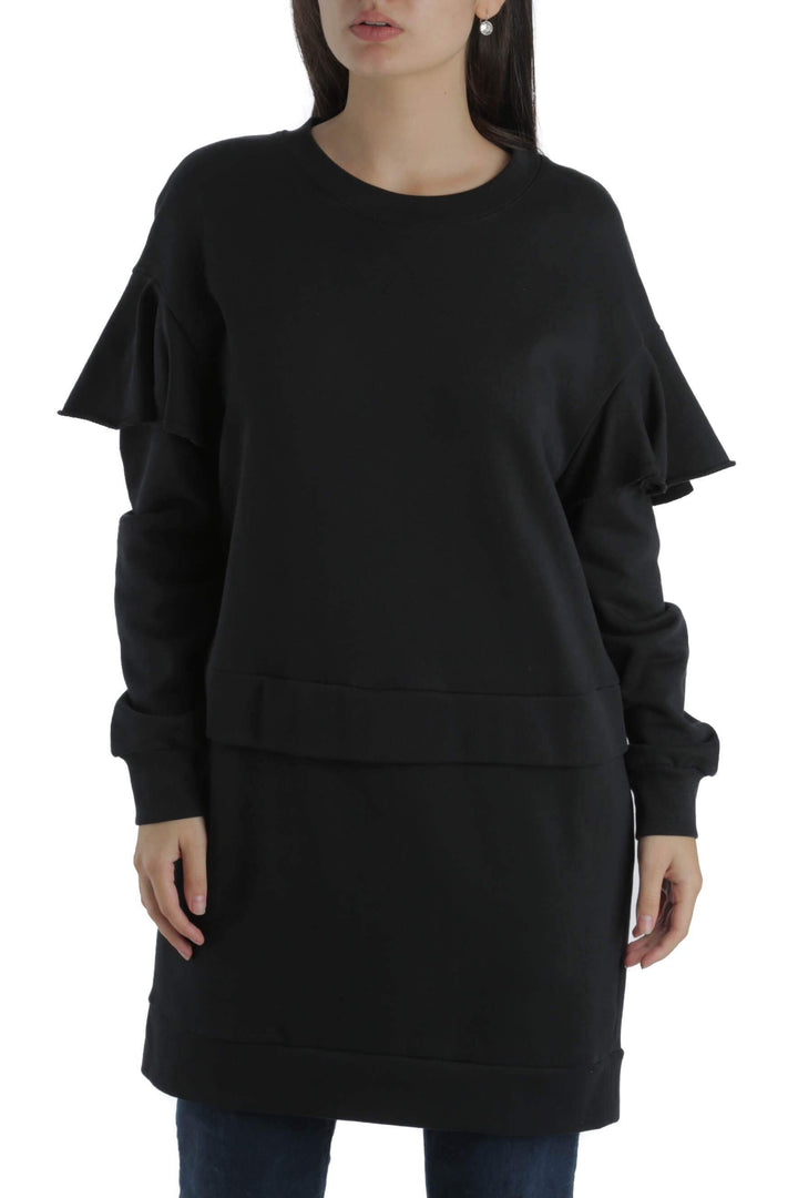 Suéter Burberry negro, vista frontal – ClosetRehab