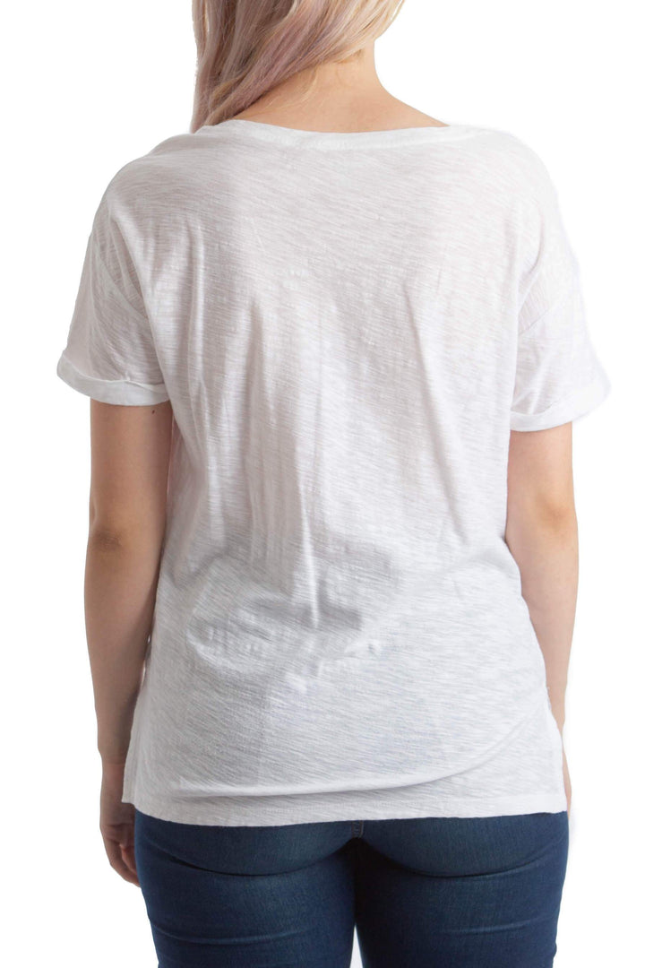 Blusa GAP blanco, vista posterior – ClosetRehab