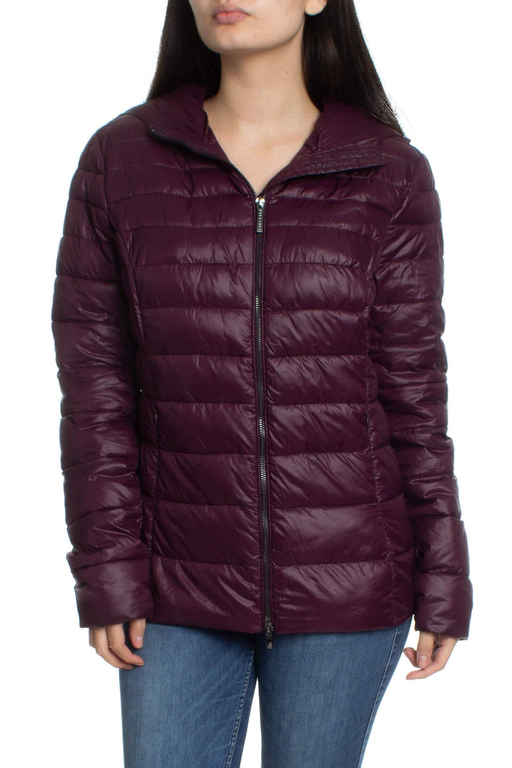 Chamarra Stefanel morado, vista frontal – ClosetRehab