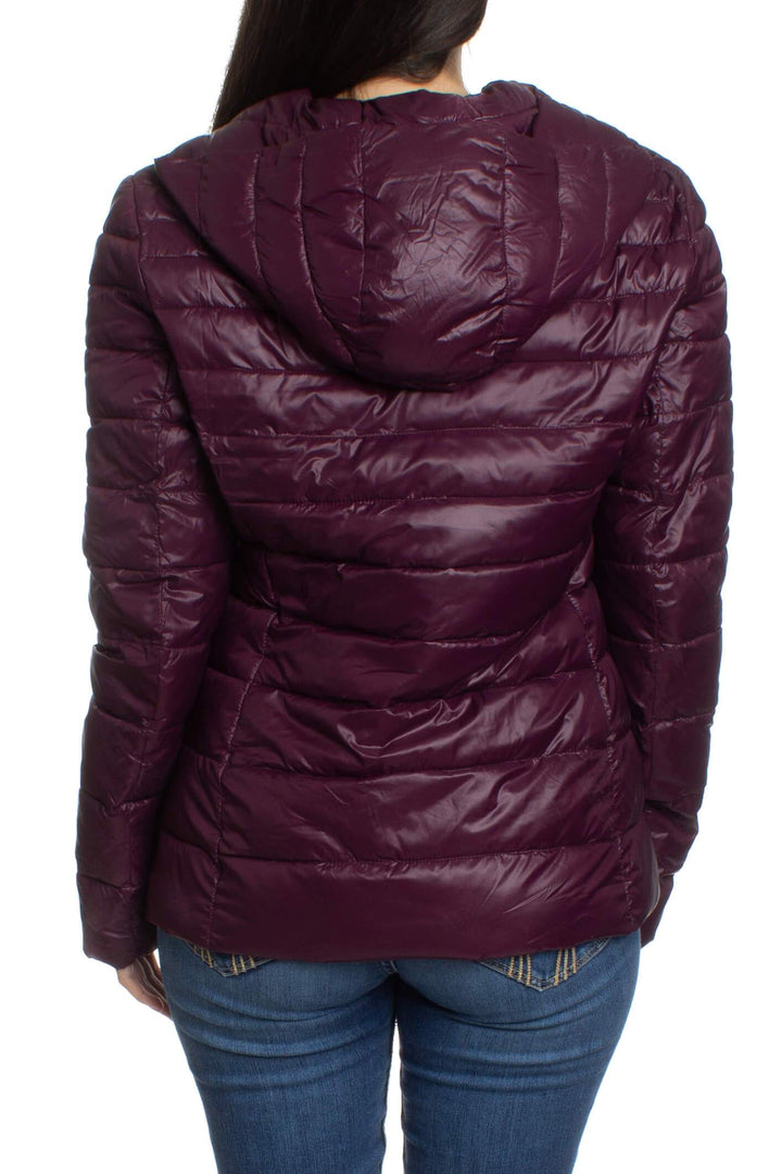 Chamarra Stefanel morado, vista posterior – ClosetRehab
