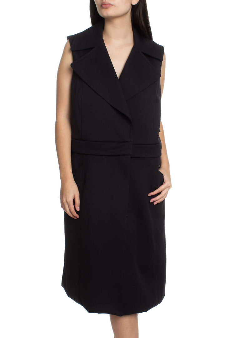 Abrigo Lulu Lemon negro, vista frontal – ClosetRehab