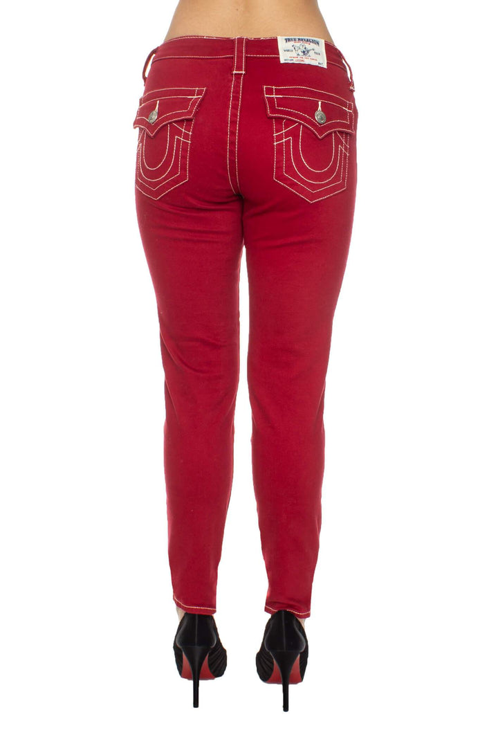 Jeans True Religion rojo, vista posterior – ClosetRehab