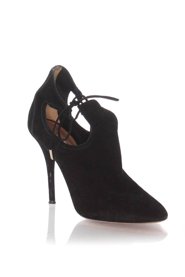 Zapato Aquazzura negro, vista posterior – ClosetRehab
