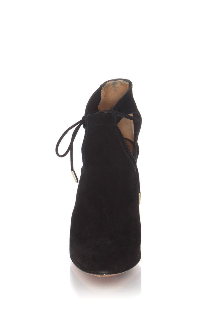 Zapato Aquazzura negro, vista lateral – ClosetRehab