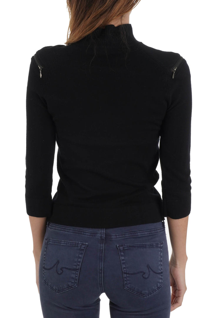 Blusa Cache negro, vista posterior – ClosetRehab