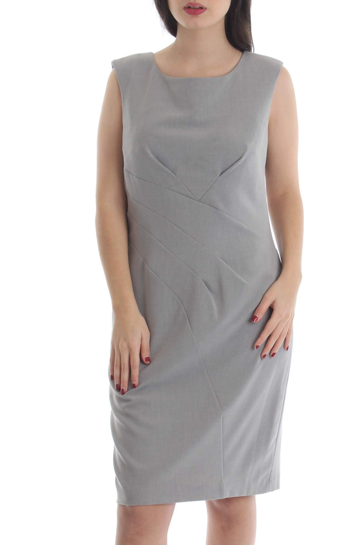 Vestido Calvin Klein gris, vista frontal – ClosetRehab
