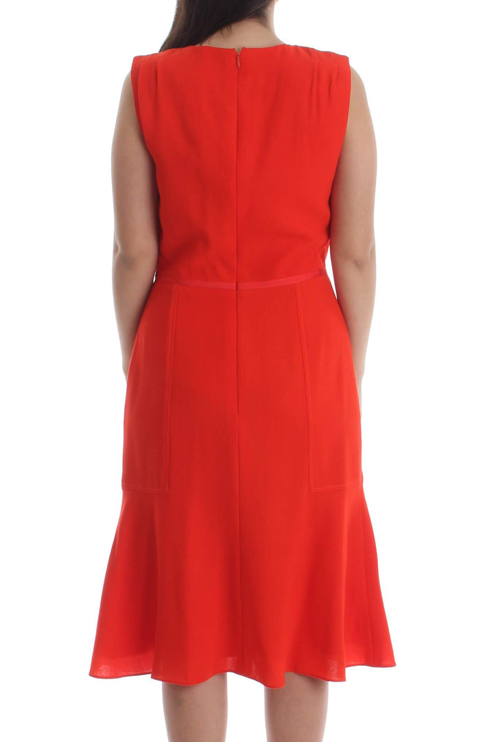 Vestido Carolina Herrera rojo, vista posterior – ClosetRehab
