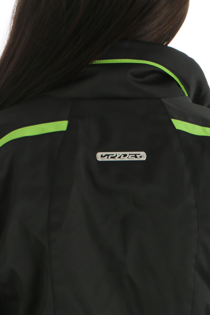 Chamarra Spyder negro, detalle – ClosetRehab