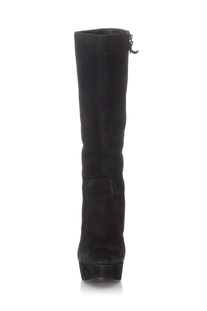 Zapato Via Spiga negro, vista lateral – ClosetRehab