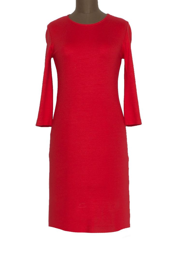 Vestido Alexander McQueen rojo, vista frontal – ClosetRehab