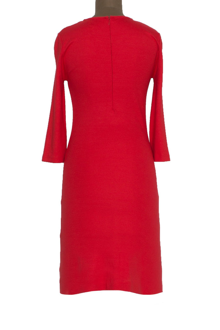 Vestido Alexander McQueen rojo, vista posterior – ClosetRehab