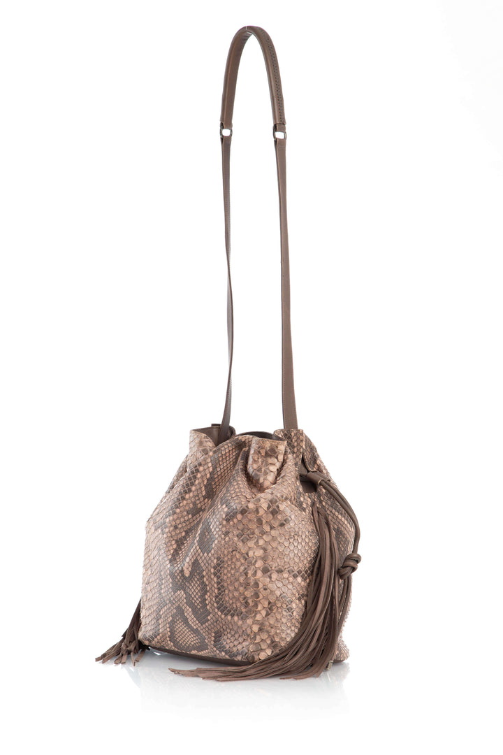 Bolsa Pantera café, vista lateral – ClosetRehab