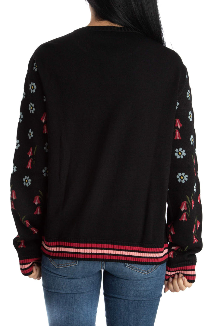 Suéter Red Valentino estampado y negro, vista posterior – ClosetRehab