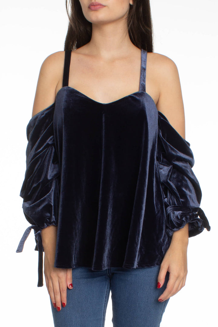 Blusa Blink azul, vista frontal – ClosetRehab