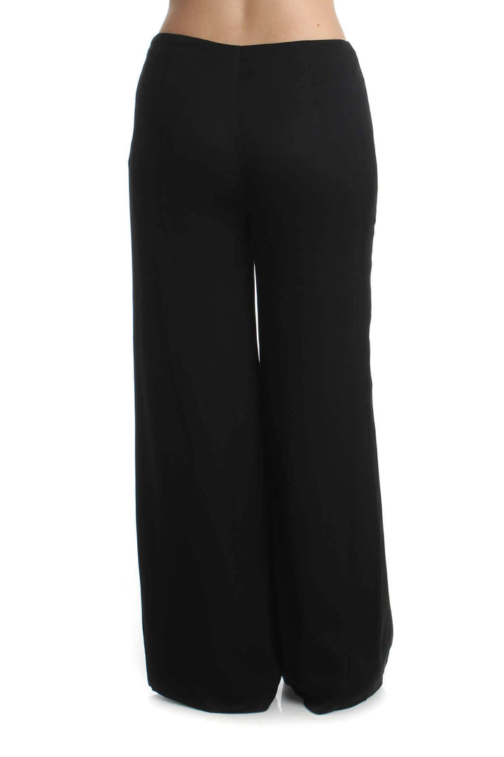 Pantalón Emanuel Ungaro negro, vista posterior – ClosetRehab