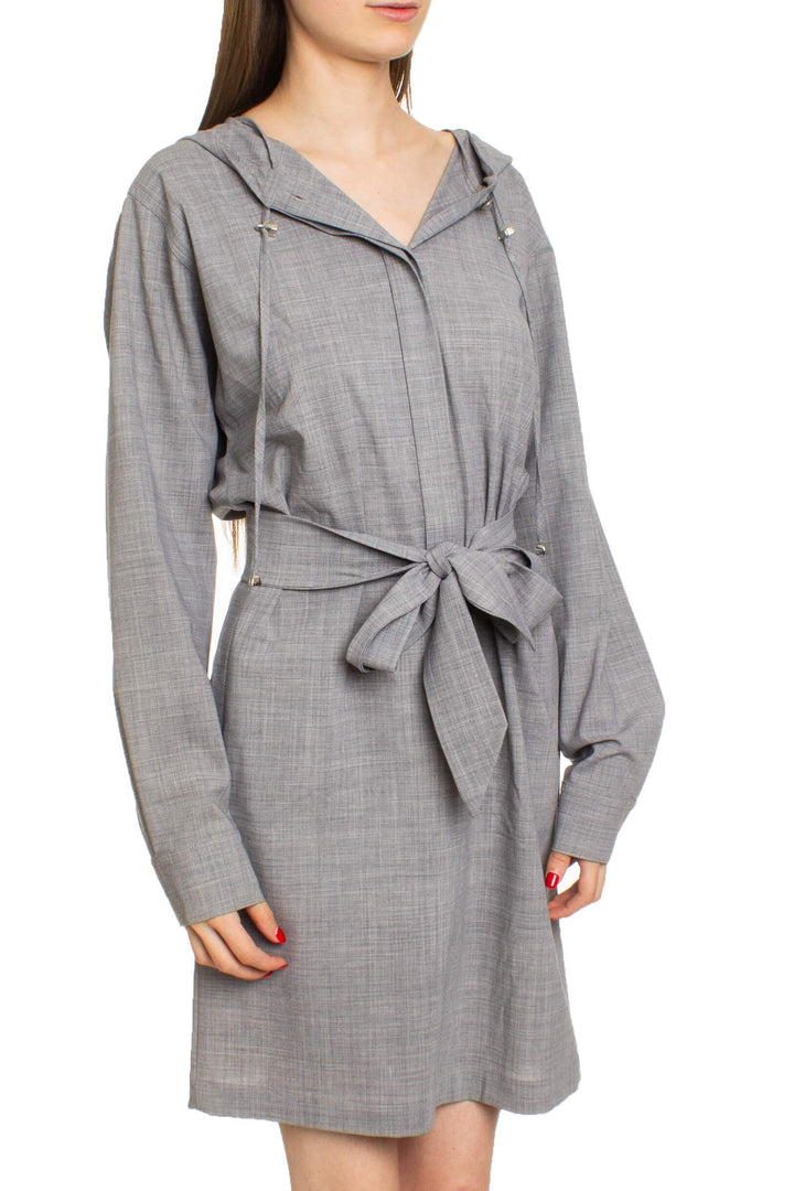 Vestido Maxmara gris, vista frontal – ClosetRehab