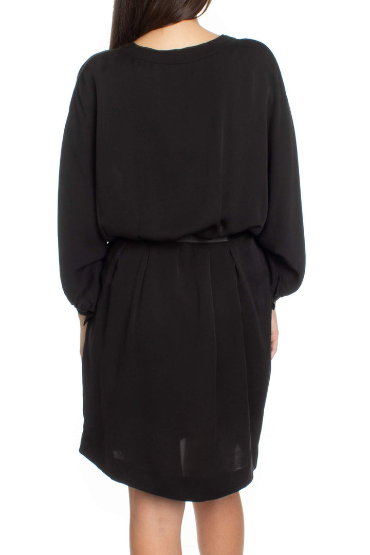 Vestido Chloe negro, vista posterior – ClosetRehab