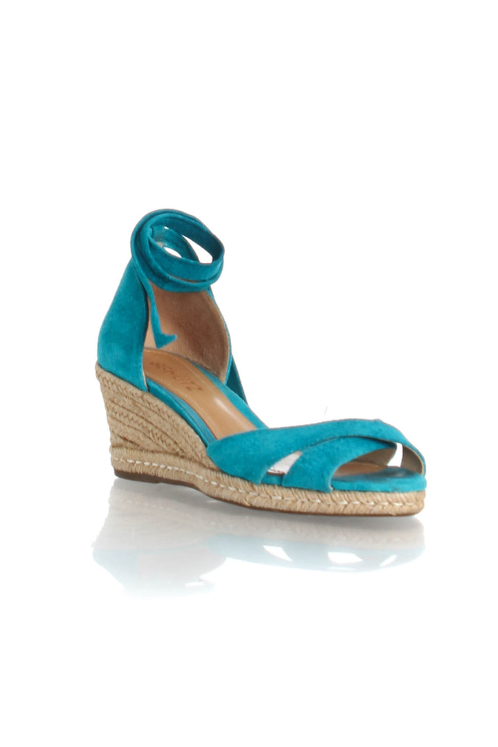 Zapato Schutz azul, vista posterior – ClosetRehab
