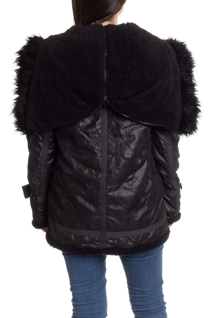 Chamarra BCBGMAXAZRIA negro, vista posterior – ClosetRehab