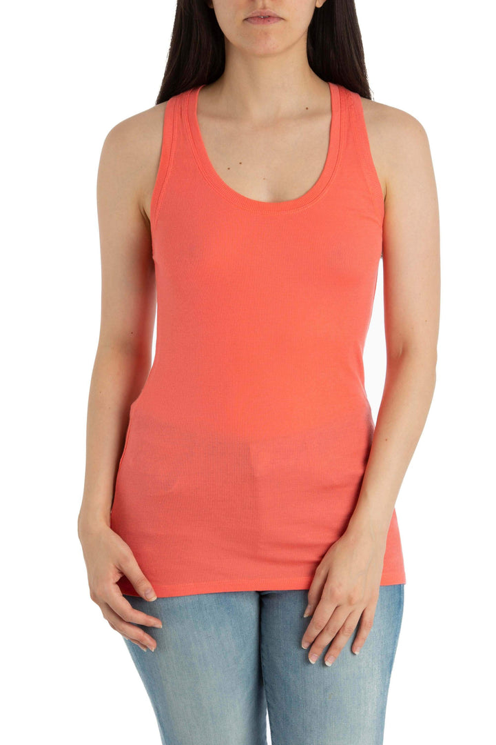 Blusa BCBG Maxazria naranja, vista frontal – ClosetRehab