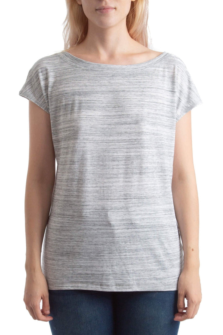 Blusa Zella gris, vista frontal – ClosetRehab