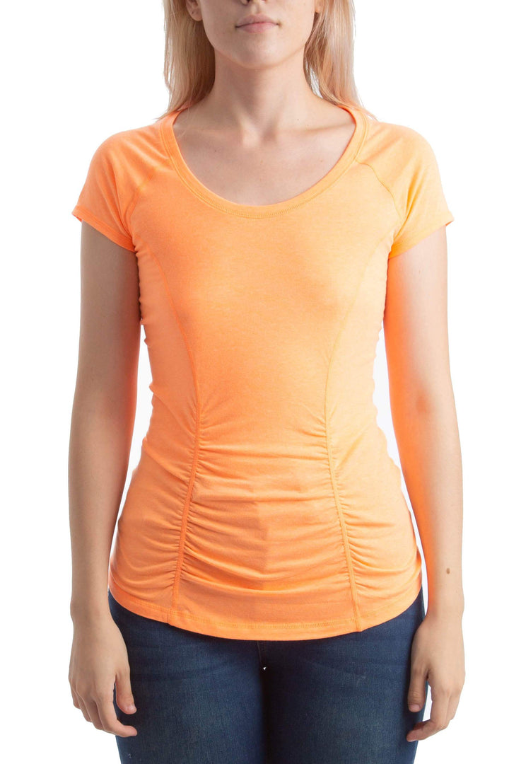 Blusa Zella naranja, vista frontal – ClosetRehab